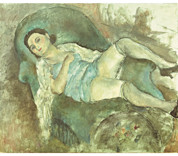 Jules Pascin - Andr&eacute;e (Femme se reposant)